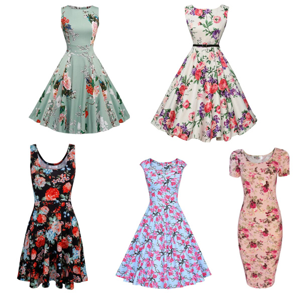 floral dress designs for ladies
