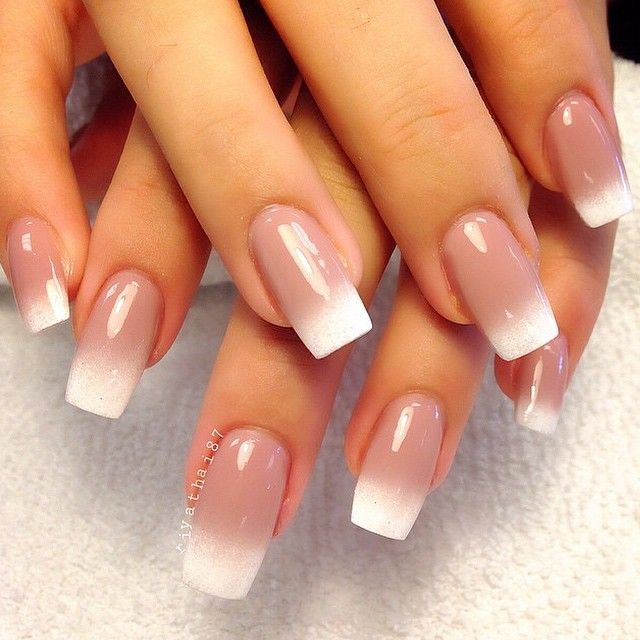 50 Amazing French Manicure Designs – Cute French Nail Arts ...