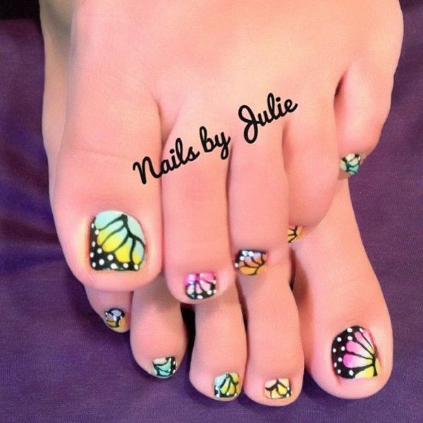 46 Cute Toe Nail Art Designs – Adorable Toenail Designs for Beginners