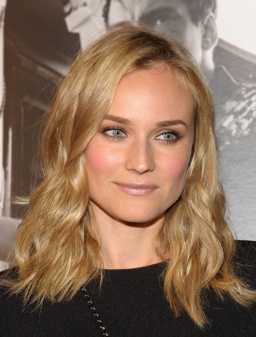 Diane Kruger Medium Length Hairstyles