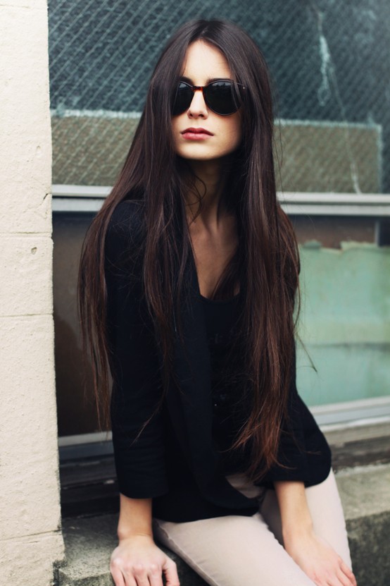 Hairstyles - long straight hairstyle