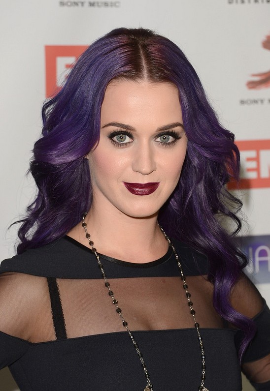 Katy Perry Gothic Edgy Hairstyle