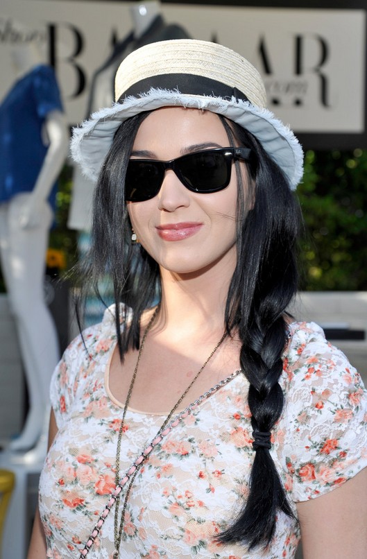 Katy Perry Long Braided Hairstyle