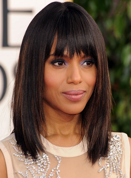 Kerry Washington Straight Hairstyles