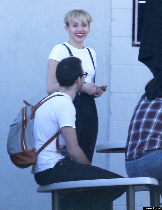 Miley Cyrus New Hairstyle Bowl Cut 2014
