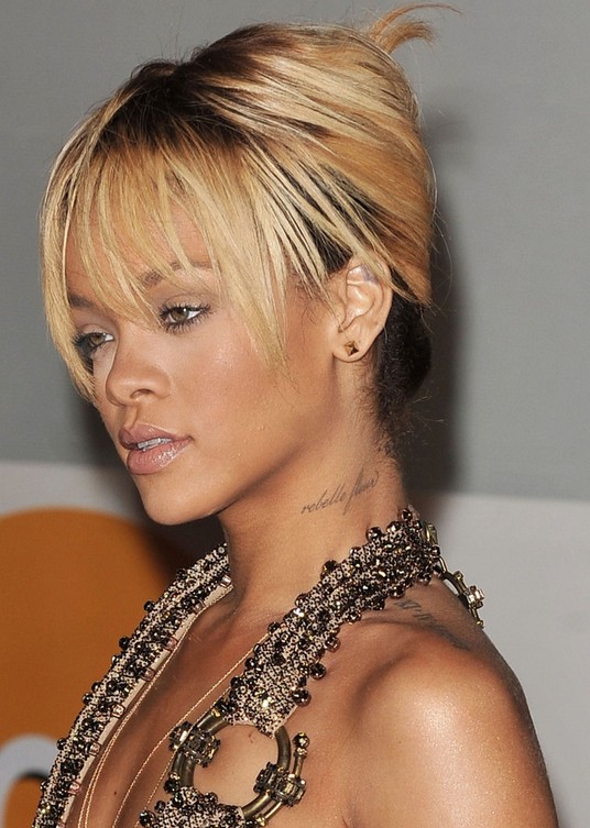 Rihanna French Twist