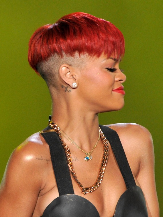 rihanna red hairstyles tumblr