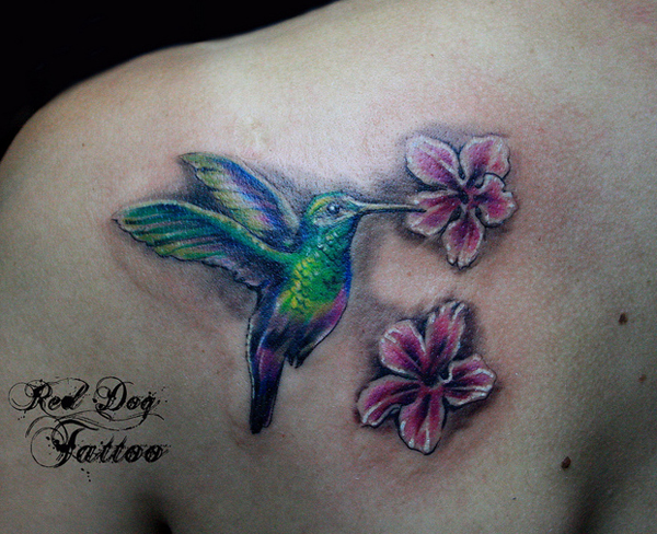 Colorful Birds Tattoo