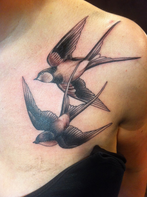 Two birds tattoo designs