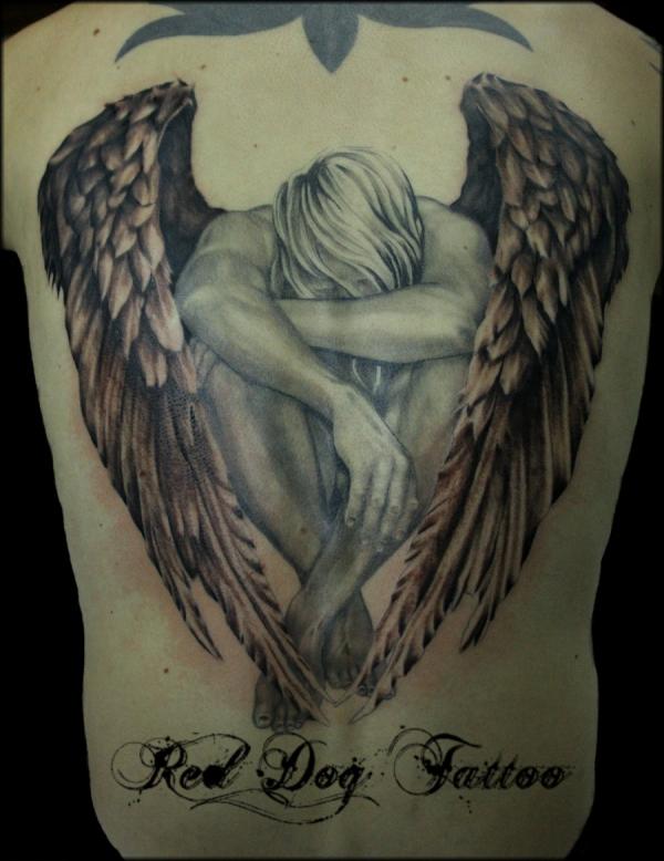 Back Angel Tattoos