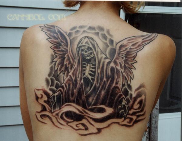 Vanessa Angel of Death Tat Tattoo