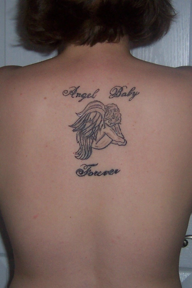 Baby Angel Tattoo Designs for Women