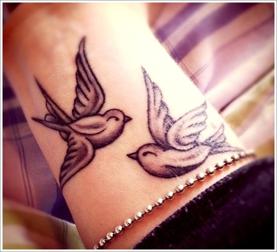 Bird tattoo designs for wrist