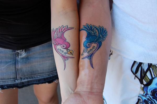 Love birds tattoo