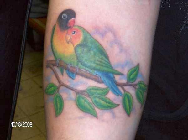 lovebirds tattoo