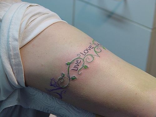 Vine Arm Band Tattoos for Women