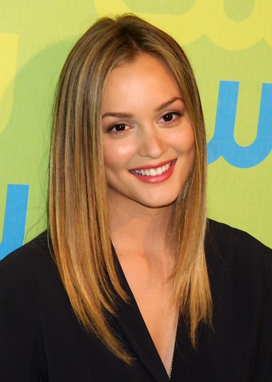 Leighton Meester Straight Hairstyles