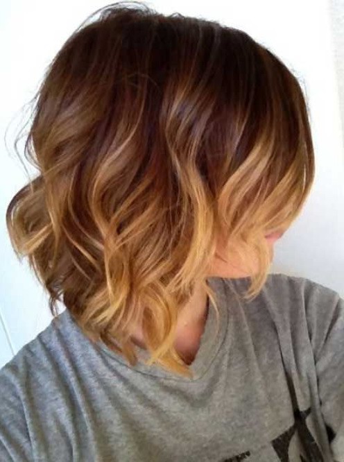 Ombre Short Hair Style