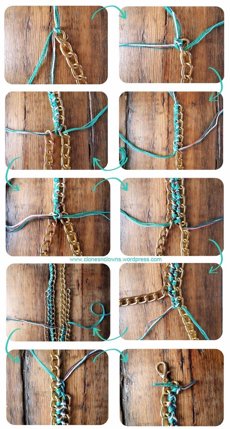 DIY Braided Chain Necklace