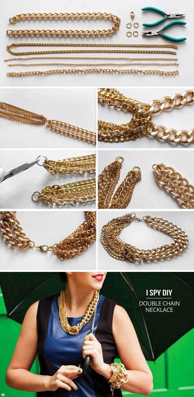 DIY Double Chain Necklace