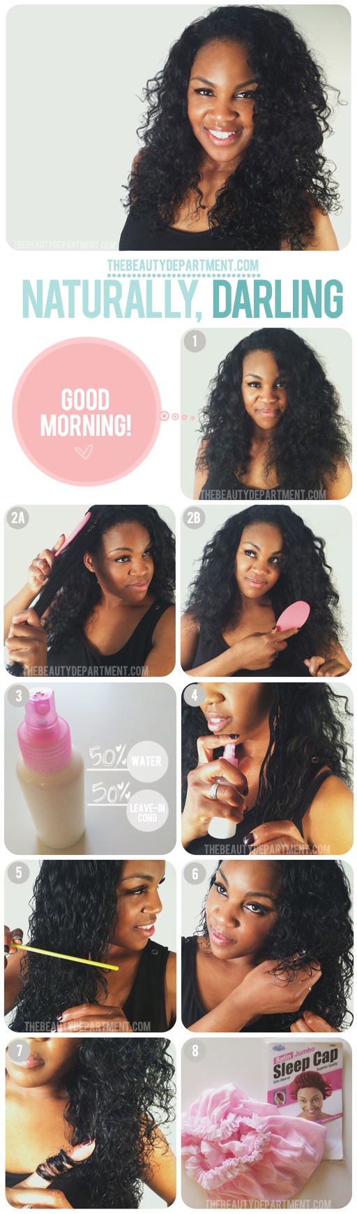 Easy Curly Hairstyle for Black Women