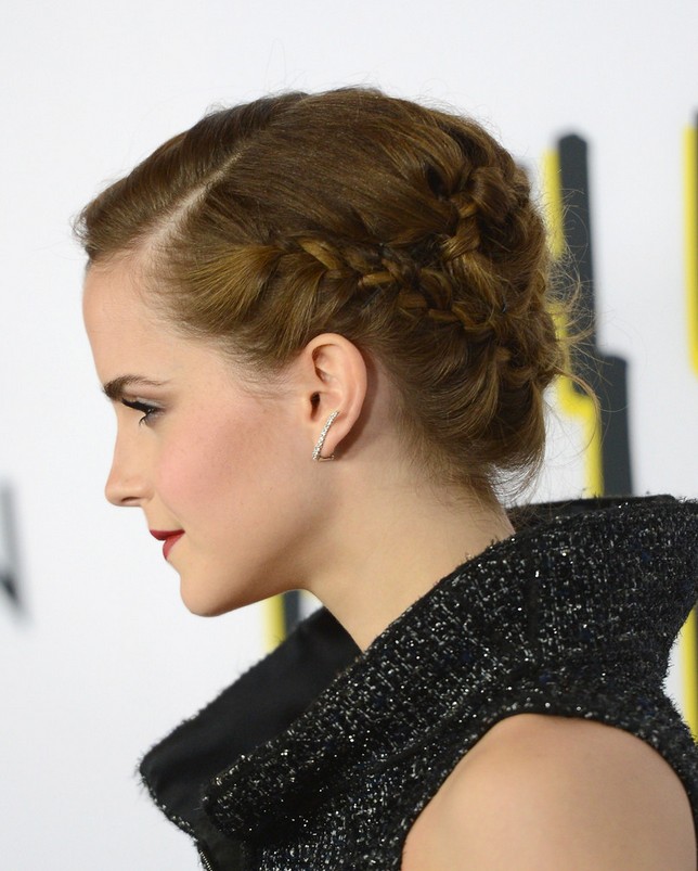 Emma Watson Braided Updo