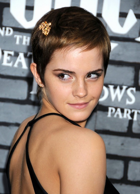 pixie haircut back emma watson