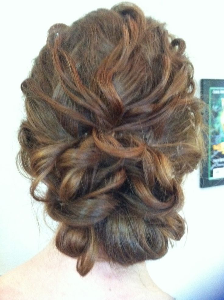 Messy Curly Updo for Long Hair