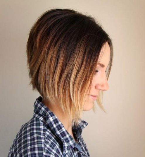 short straight ombre hair