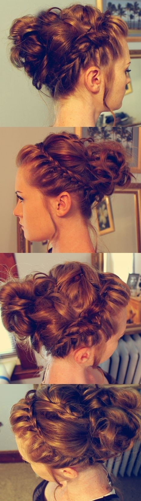 Bun with Crown Braid