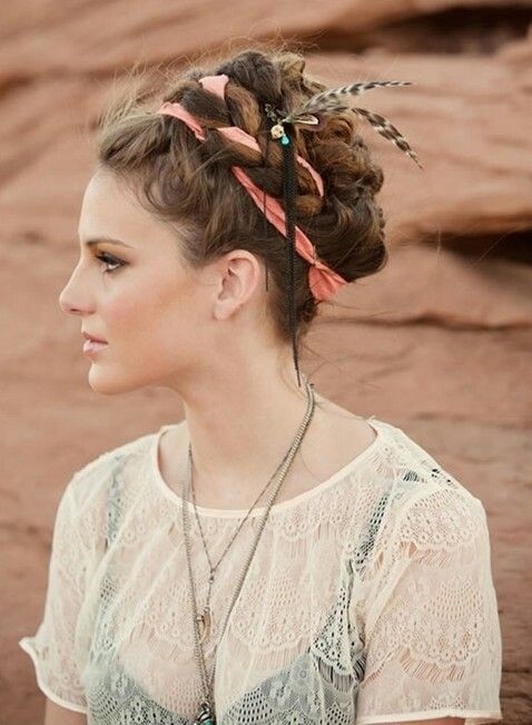 Grecian Bohemian Updo Hairstyle