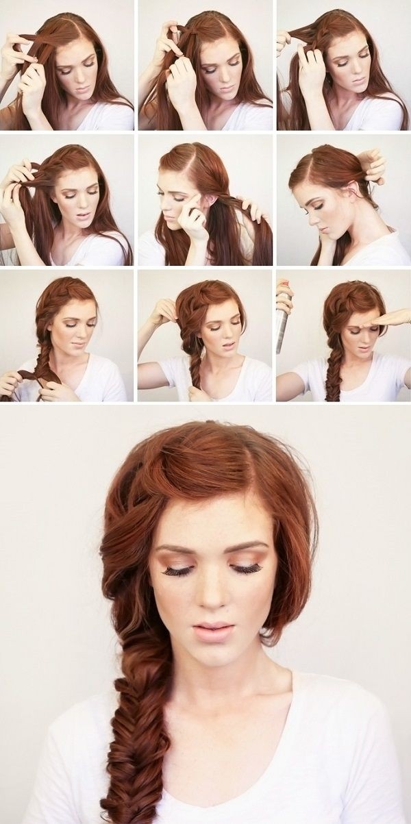 Bohemian Side Braid Hair Style Tutorial: Summer Hairstyles for Long Hair