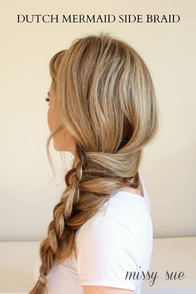 Dutch Mermaid Side Braid for Straight Long Hair: Fancy, Side Braided Hairstyle