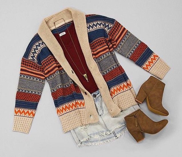 Aztec Print Sweater