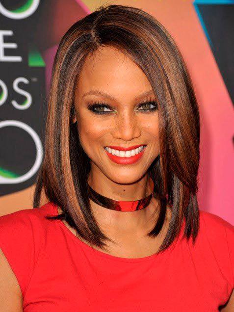 Best Straight Long Bob Hairstyle for Black Women