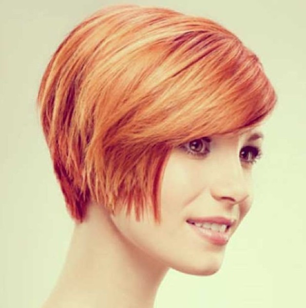 Chic Short Red Haircut for Women