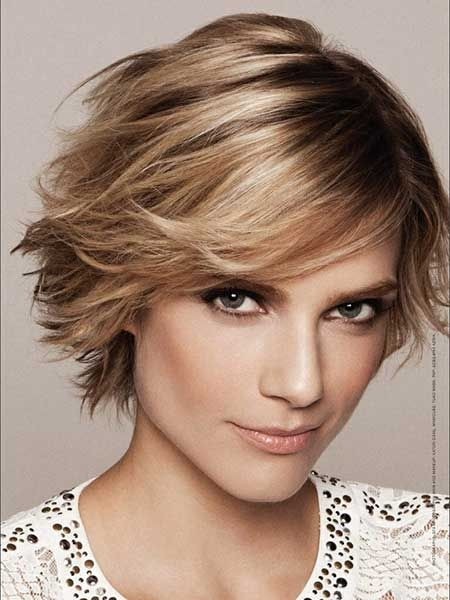 Cute Short Haircut for Heart Face Shape - Superb Short Shag Haircuts