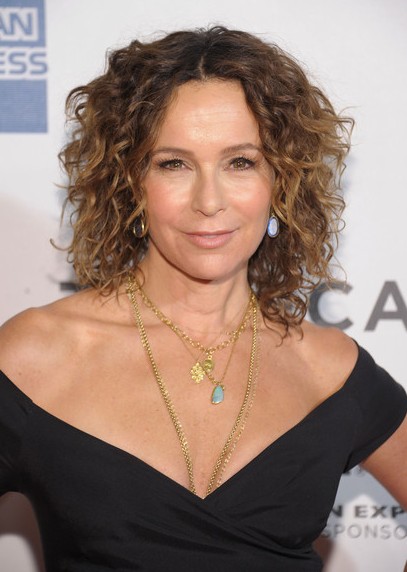 Jennifer Grey Short Hair Style  - Curly Hairstyle for Thick Hair
