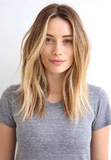 Medium Length Hair with light and dark blonde tones