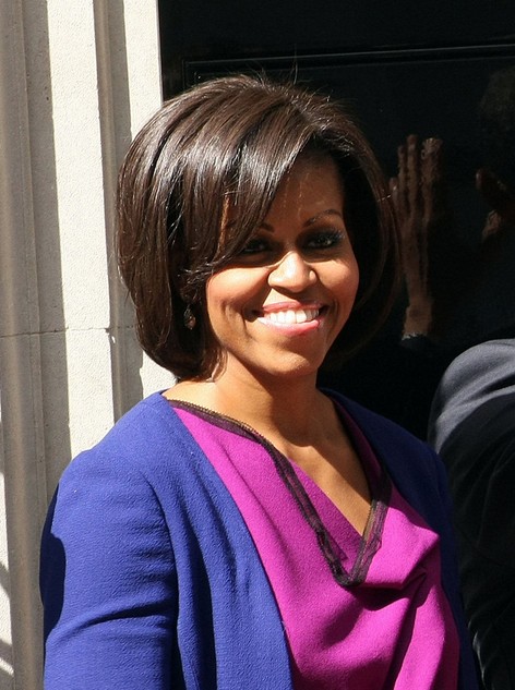 Michelle Obama Short Hairstyle bob - Hairstyle for Thick Hair