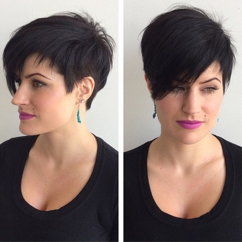 Short Hairstyle With Long Bangs - Short Hairstyles With ...