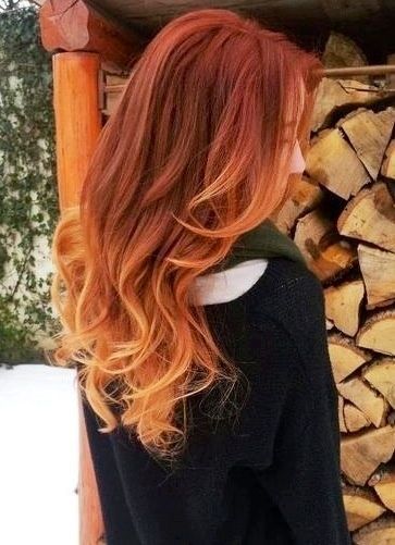 Red Ombre Hair