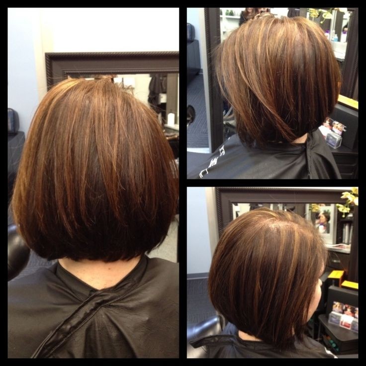 Stacked Medium Bob Hairstyles