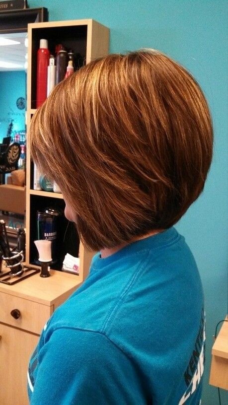 Short Stacked Bob For Thick Hair