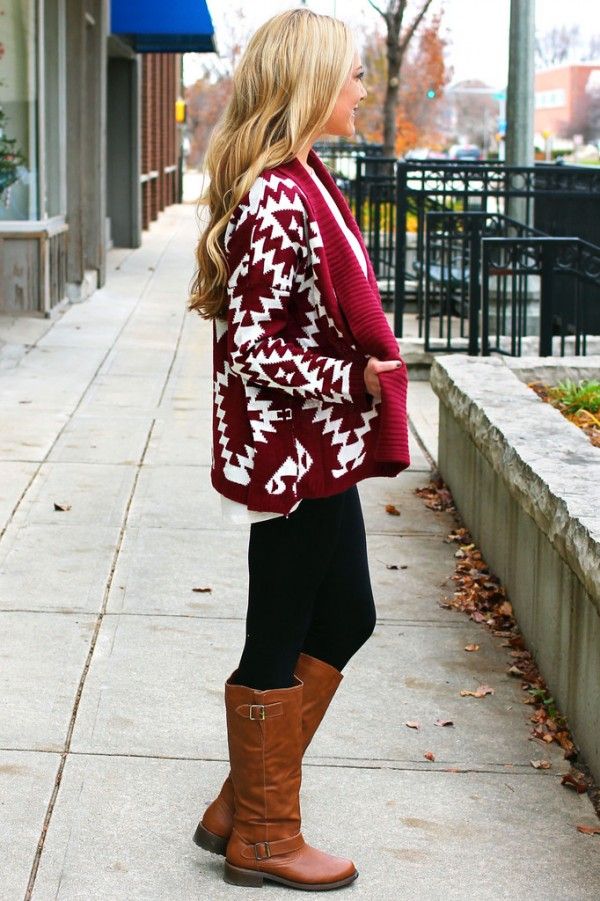 knitted aztec sweater