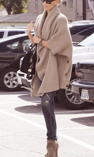 Long Sleeve Grey Sweater - Street Look