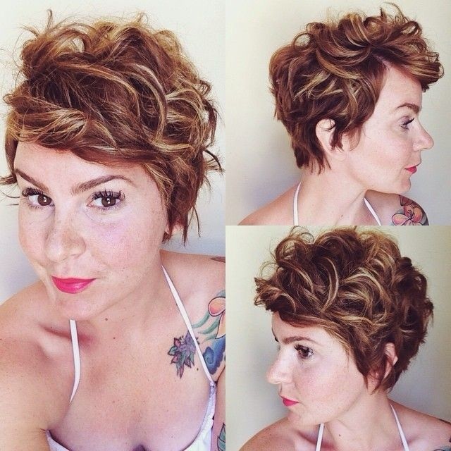 Curly Pixie Hairstyle - Women Haircuts for Thick Hair