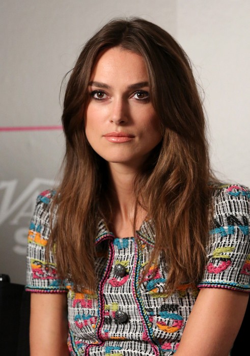 Keira Knightley Long Hairstyle for Thick Hair