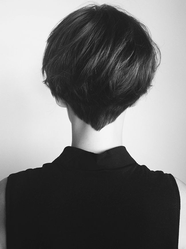 Stylish Short Haircut Back View