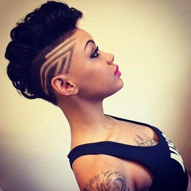 Trendy Shaved Haircut - 2015 Short Hairstyles for Black Women